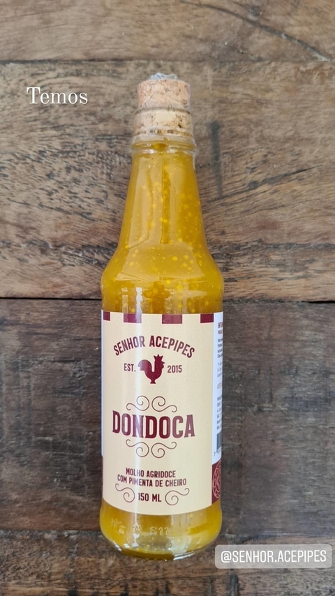Dondoca- molho de mostarda agridoce artesanal com pimenta de cheiro