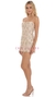 ct dress short gold.