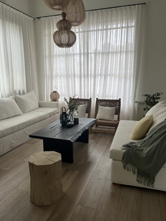 Mesa Te (madera quemada )