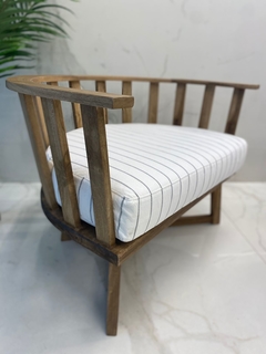 Silloncito Gervasoni Petiribi con Almohadon Tussor Rayado - comprar online