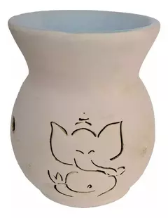 Hornito Grande De Ceramica 1 Cuerpo Para Esencias Aromaticas Variado