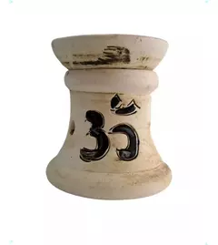 Hornito Chico De Ceramica 2 Cuerpos Para Esencias Aromaticas
