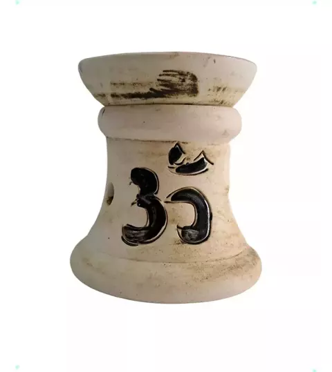 Hornito Chico De Ceramica 2 Cuerpos Para Esencias Aromaticas