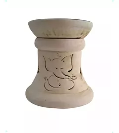 Hornito Chico De Ceramica 2 Cuerpos Para Esencias Aromaticas - comprar online