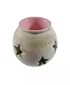 Hornito Estrella Ceramica 2 Cuerpos Para Esencias Aromaticas