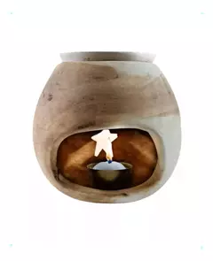Hornito Estrella Ceramica 2 Cuerpos Para Esencias Aromaticas en internet