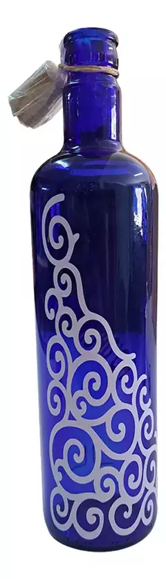 4 Botella Hoponopono Vidrio Azul Solarizar Agua - Comenzando a Despertar