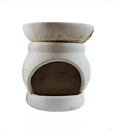 Hornito Grande D Ceramica 2 Cuerpos Para Esencias Aromaticas en internet