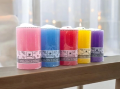 Velón 3 días varios colores - tienda online