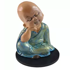 Buda Estatua Imagen Figura Decorativa Con Base De Madera