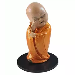 Buda Estatua Imagen Figura Decorativa Con Base De Madera - comprar online