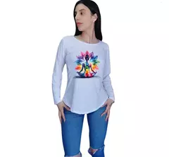 Remera Mujer Manga Larga Espiritual,hooponopono,yoga,gim,reiki, S M L