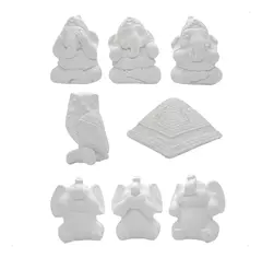 8 Figuras Estatuas De Yeso Para Decorar