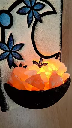 Lampara De Sal Colgante Artesanal Con Piedras Del Himalaya - Comenzando a Despertar