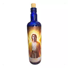 Botella de Vidrio Azul 7 Arcángeles Para Adorno - Comenzando a Despertar