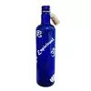 Botella De Vidrio Azul Con Corcho Agua Solar Varios Diseños