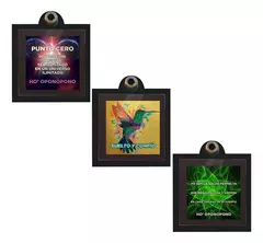 Imagen de Porta Sahumerios Cuadrado Hoóponopono Variados x100