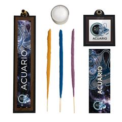 Kit Porta Sahumerio Zodiaco - Acuario