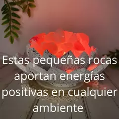 Lampara Flor De Loto Con Sal Del Himalaya Para Sanar Cualquier Ambiente en internet