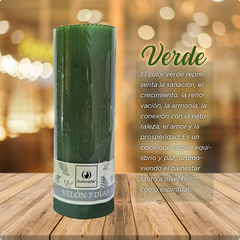 Velón 7 días varios colores - tienda online