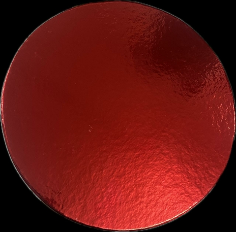 PORTA BOLO REDONDO VERMELHO 21CM UNID. (CRYSTAL FORMING)