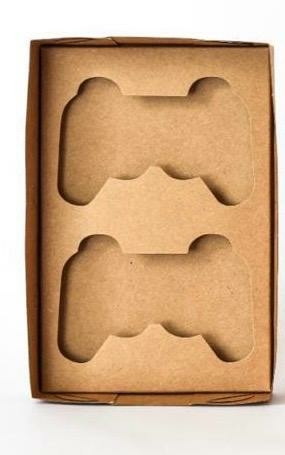 CAIXA TAMPA ACETATO KRAFT 2 JOYSTICK P 18X12X4CM UNID.