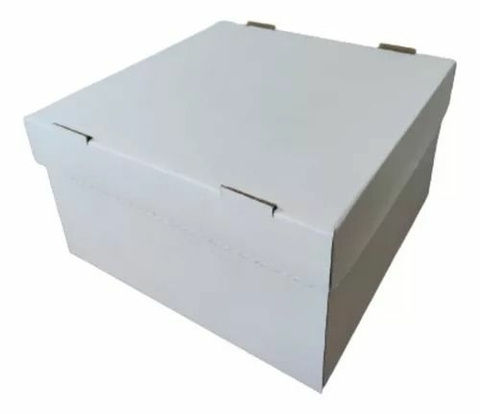 CAIXA DE BOLO QUADRADA 25X25X23CM COM 10