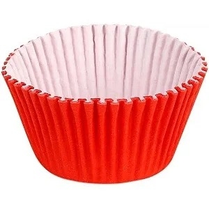 FORMA PARA CUPCAKE VERMELHA PCTE COM 45 (PLAC)