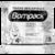 TOUCA SANFONADA TNT BRANCA PACOTE COM 100 (BOMPACK)