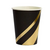 COPO DE PAPEL 270ml PRETO COM LISTRAS DOURADAS COM 10