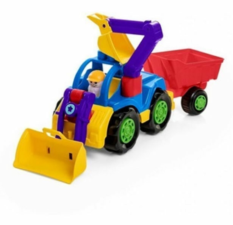 Camion volcador con pala y muñeco - Calesita (879)
