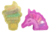 Canutillos transparentes helado/unicornio (022226)
