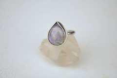 Anillo en plata 925 y piedra de la luna - Al cubo Joyas