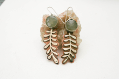 Aros "Amazonas" con onix verde