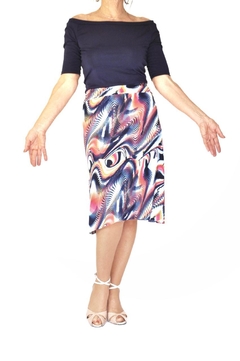 Falda Montreal estampada