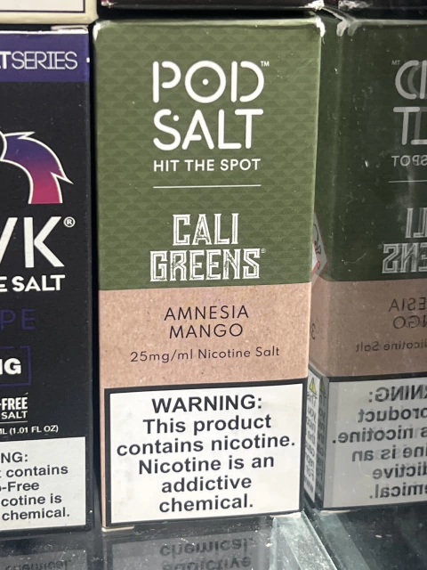 Pod Salt Cali Greens Amnesia Mango