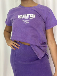 Remera MANHATAN violeta - comprar online