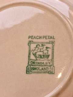 Juego de 6 platos hondos Grindley Peach Petal England - Silvina Antiguedades