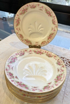 Juego de 6 platos de porcelana Richard Ginori - comprar online