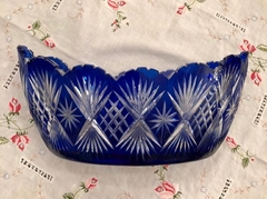 Jardinera de cristal checoslovaco - Silvina Antiguedades