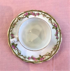 Dúos de café de porcelana Limoges U.C. France - Silvina Antiguedades
