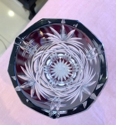 Imagen de Florero de cristal checoslovaco borravino