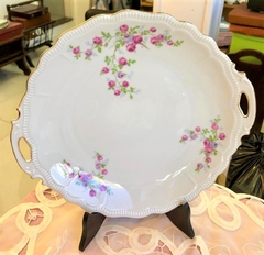 Juego de plato masitero con 6 platos de postre porcelana Bavaria Germany - Silvina Antiguedades