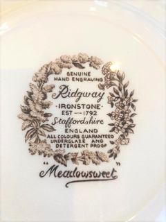 Trios de té Ridgway Ironstone England paisaje