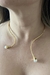 Choker aro gota pérola banhada a ouro 18k - comprar online