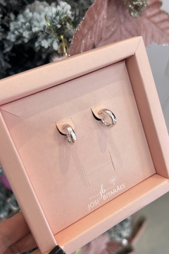 Argolinha lisa banhado em prata 925