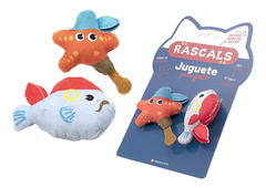 Peluche estrella y pez piratas
