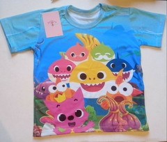 kit familia baby shark familia tubarao mãe filho filha festa blusa vestido - comprar online