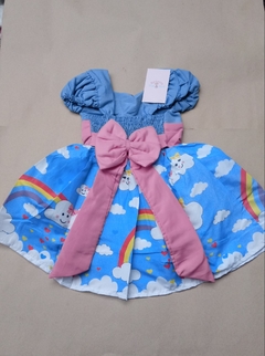 vestido infantil chuva de amor chuva de bençaos NUVENS Arco Iris - comprar online