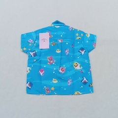 blusa infantil social Baby Shark blusão tubarões - loja online